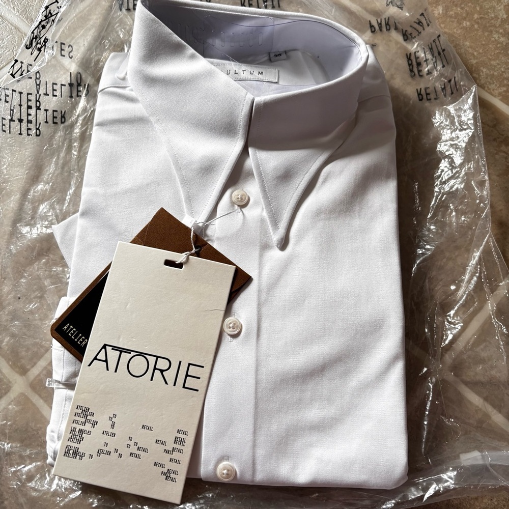 Classic White Dress Shirt for Men